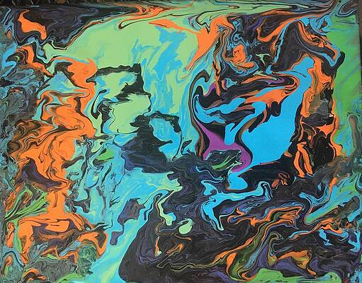  Painting - Streams in Color by Suzy Lang
