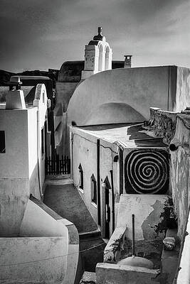 Wall Art - Photograph - Streets of Santorini by Maryanne Keeling