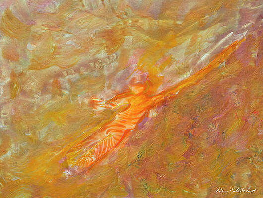 Wall Art - Painting - Stretch and Farfetch by Ellen Palestrant