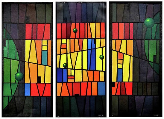 Wall Art - Painting - Study for a Stained Glass Window - 1 by Alberto DAssumpcao