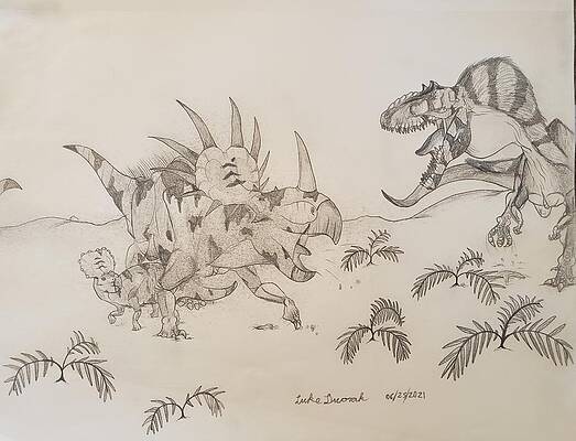 Styracosaurus Drawings - Pixels