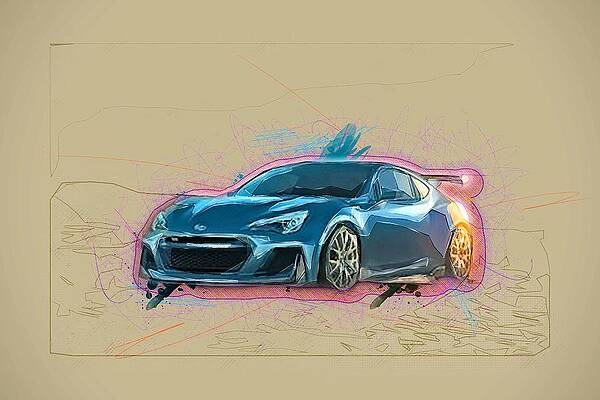 Subaru Brz Art for Sale - Pixels