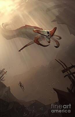 Subnautica Reaper Leviathan by Lee Jasmine
