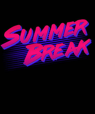 Wall Art - Digital Art - Summer Break Retro by Flippin Sweet Gear