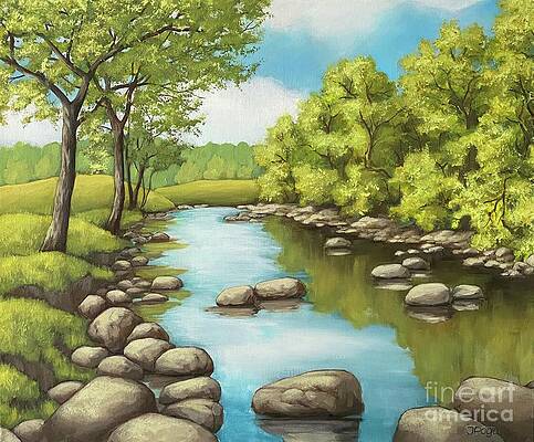 Summer stream by Inese Poga Summer stream by Inese Poga