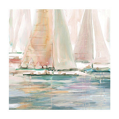 Wall Art - Painting - Sundrenched Sails by Carol Robinson
