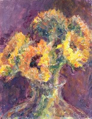 Sunflower Bouquet, original Post-impressionist painting by Quin Sweetman Sunflower Bouquet, original Post-impressionist painting by Quin Sweetman