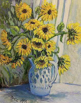 Blue Sunflower Paintings Page 34 Of 35 Fine Art America