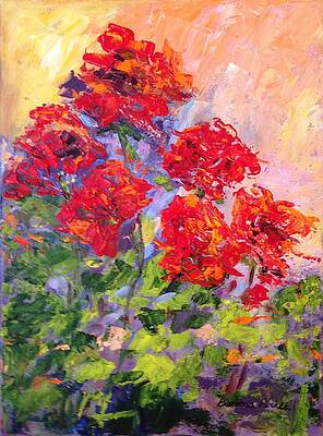 Sunlit Geraniums by Barbara Pirkle Sunlit Geraniums by Barbara Pirkle