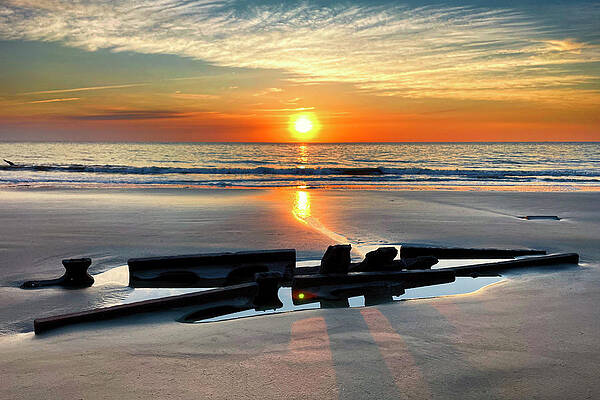 Sunrise and Shipwreck at Driftwood Beach on Jekyll Island by Bill Swartwout Sunrise and Shipwreck at Driftwood Beach on Jekyll Island by Bill Swartwout