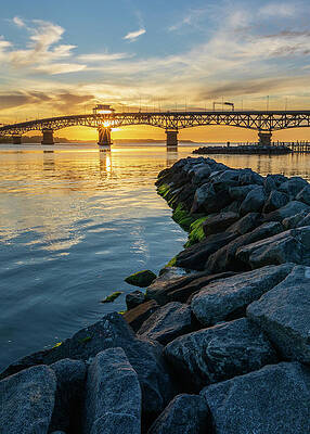 Wall Art featuring the photograph Sunrise At Yorktown by Rachel Morrison