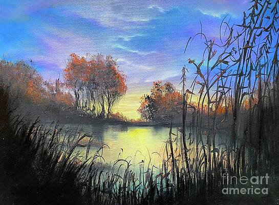 Sunrise on the lake by Sharron Knight Sunrise on the lake by Sharron Knight
