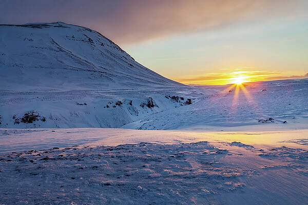 Sunrise over ice and snow in South Iceland. by Victoria Ashman Sunrise over ice and snow in South Iceland. by Victoria Ashman