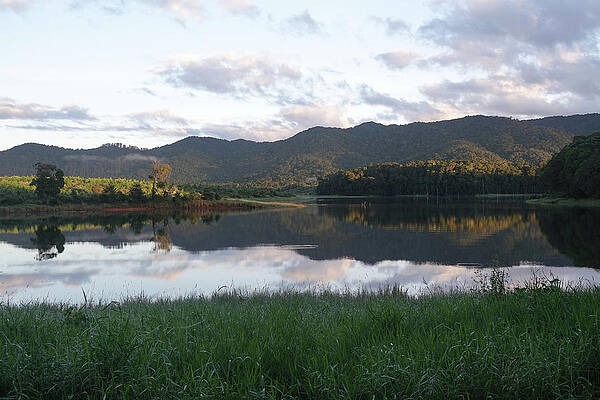 Wall Art - Photograph - Sunrise over Lake Tinaroo by Maryse Jansen