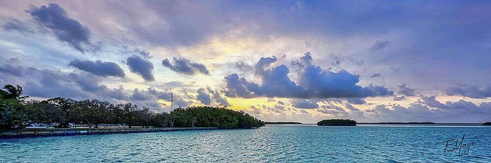 Wall Art - Photograph - Sunrise Panoramic at Florida Bay by Fred Mays