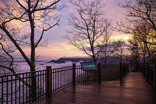 Wall Art - Photograph - Sunset at Caesars Head 4 by Cindy Robinson