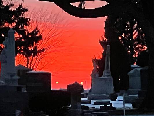 Sunset For Those At Rest by Steve Baldwin