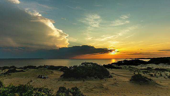 Sky Photograph - Sunset From Jockeys Ridge by David Fountain