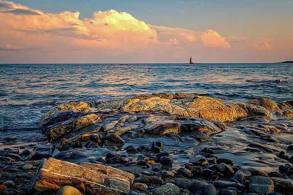 Sunset On Rocky Shores by Jeff Sinon Sunset On Rocky Shores by Jeff Sinon