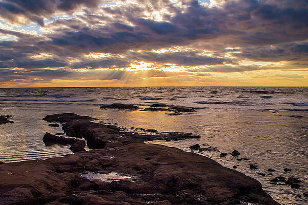 Sunset on the Sea Shore by Linda McRae Sunset on the Sea Shore by Linda McRae