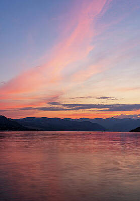 Serene Lakeside Sunset Photograph
