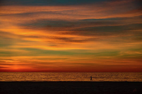 Wall Art - Photograph - Sunset Run by Peter Sylvester