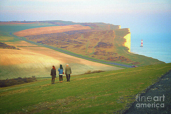 Wall Art - Photograph - Sunset Walk to Beachy Head in Sussex by Gordon James