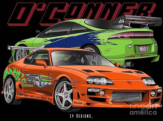 Supra Mk IV Eclipse Gs Fast And Furious by Gary Thompson