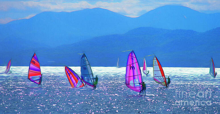 Surfboarding on Lake Champlain by George Robinson Surfboarding on Lake Champlain by George Robinson