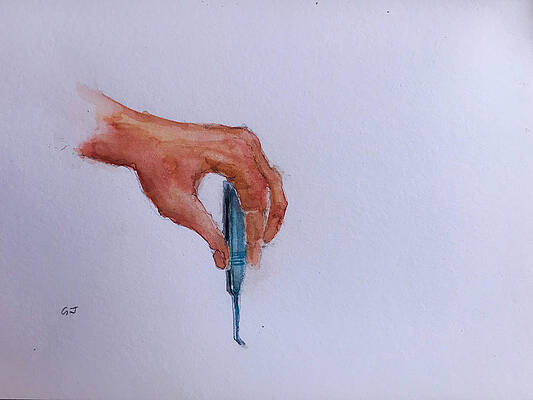 Surgeons hand watercolor3 by George Jacob Surgeons hand watercolor3 by George Jacob