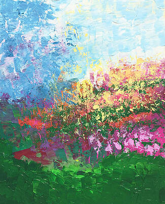 Wall Art - Painting - Swiss Meadow by Linda Bailey