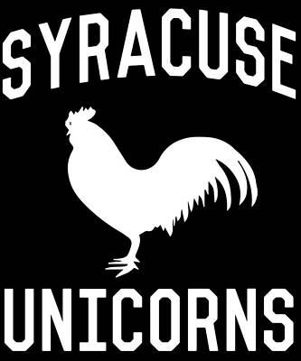 Wall Art - Digital Art - Syracuse Unicorns by Flippin Sweet Gear