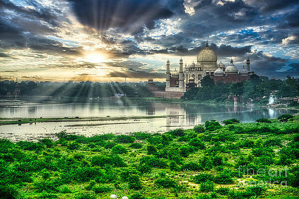 Taj Mahal From The Yamuna River - India by Stefano Senise Taj Mahal From The Yamuna River - India by Stefano Senise