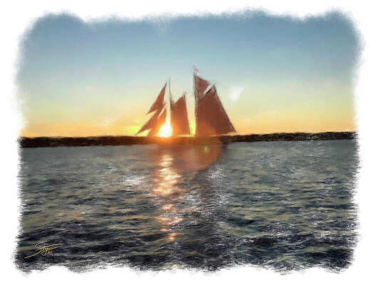 Tall Ship Sunset by Rick Stringer Tall Ship Sunset by Rick Stringer
