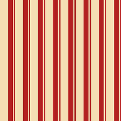 [ Thumbnail: Tan and Red Colored Striped Pattern Acrylic Print ]