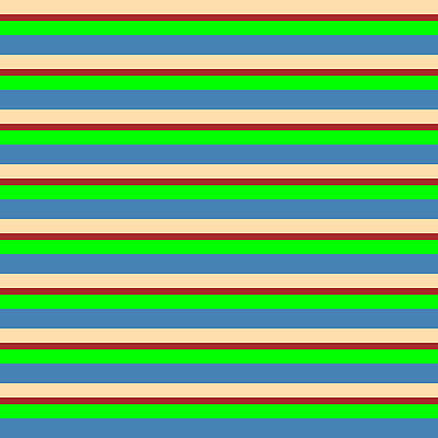 [ Thumbnail: Tan, Brown, Lime, and Blue Colored Lines/Stripes Pattern Duvet Cover ]