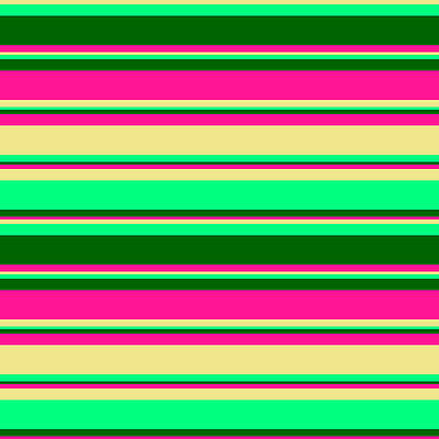 [ Thumbnail: Tan, Green, Dark Green, and Deep Pink Colored Lines Pattern Wood Print ]