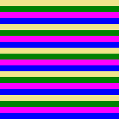 [ Thumbnail: Tan, Green, Fuchsia, and Blue Colored Striped Pattern Duvet Cover ]