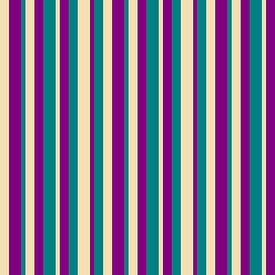 [ Thumbnail: Tan, Purple, and Teal Colored Lined Pattern Framed Print ]
