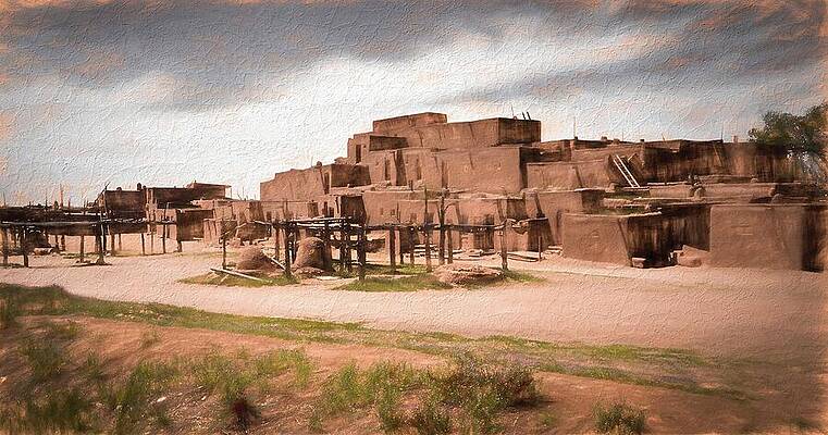 Taos Pueblo New Mexico by Rebecca Herranen Taos Pueblo New Mexico by Rebecca Herranen