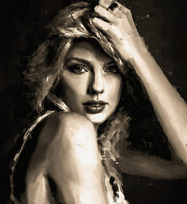 Wall Art - Digital Art - Taylor Swift, I Can Do It With A Broken Heart by Gradify Creations