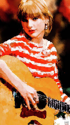 Wall Art - Digital Art - Taylor Swift, Shake it off by Gradify Creations
