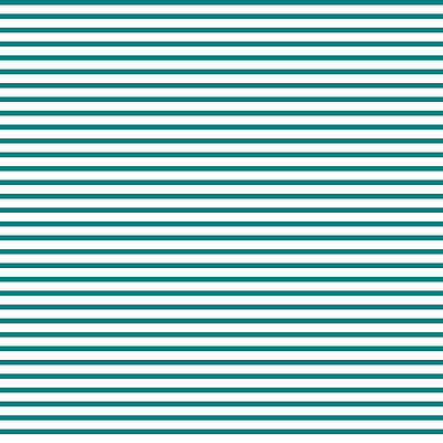 [ Thumbnail: Teal and White Colored Stripes/Lines Pattern Art Print ]
