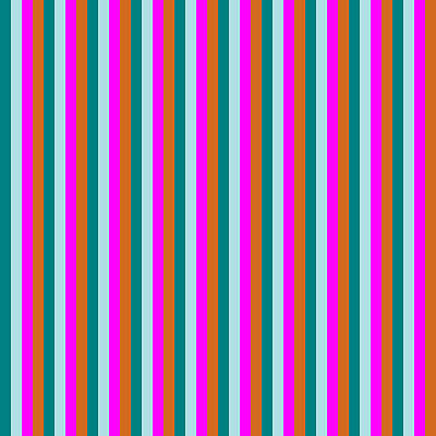 [ Thumbnail: Teal, Powder Blue, Fuchsia, and Chocolate Colored Lined/Striped Pattern Duvet Cover ]