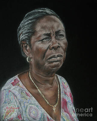 Wall Art - Pastel - Tears by Roshanne Minnis-Eyma