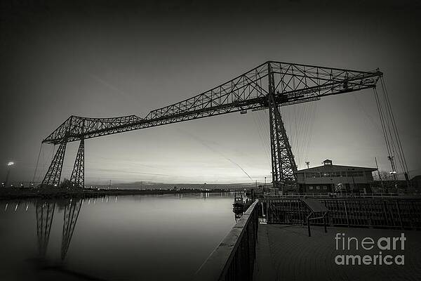 Tees Transporter bridge. No.2 B and W by PHILL THORNTON Tees Transporter bridge. No.2 B and W by PHILL THORNTON