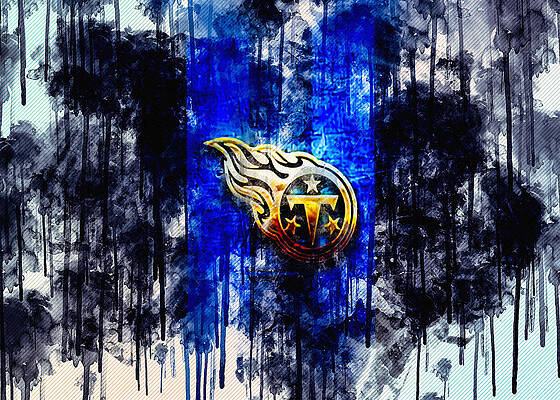 Tennessee Titans abstract painting art football