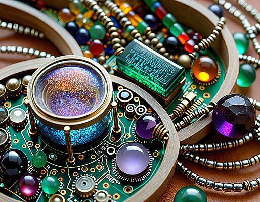 Wall Art - Digital Art - Test Circuit by Eris And AI