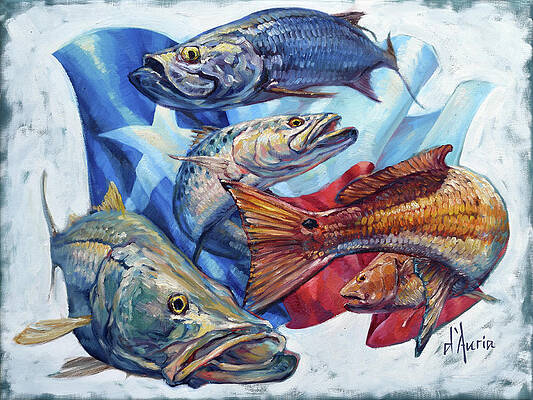 Saltwater Fly Fishing Paintings for Sale - Fine Art America