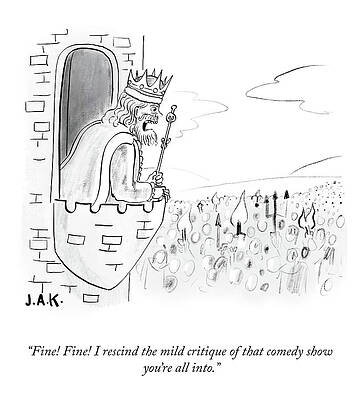 Wall Art - Drawing - That Comedy Show by Jason Adam Katzenstein